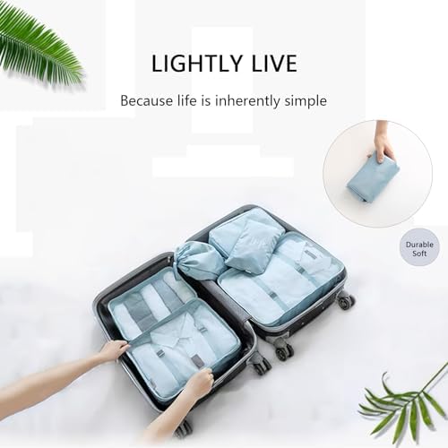 9-Piece Travel Packing Cubes Set, Luggage Organizer Bags, Waterproof Storage Pouches, Suitcase Packing Organizers, Travel Essentials - Image 4