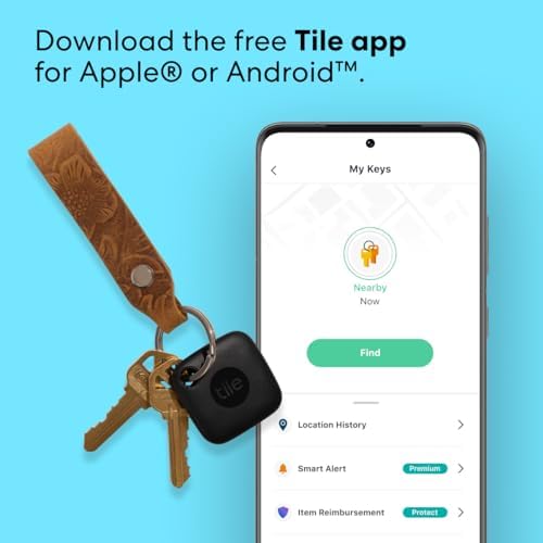 Tile Mate (2022) Bluetooth Item Finder, 1 Pack, 60m finding range, works with Alexa & Google Home, iOS & Android Compatible, Find your Keys, Remotes & More, Black - Image 3