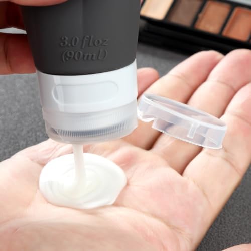 Gemice 16 Pack Travel Bottles Set, CAA Approved Leak Proof Silicone Squeezable Containers for Toiletries, Refillable Accessories 60ml 90ml for Conditioner, Shampoo, Lotion & Body Wash (BPA Free) - Image 5