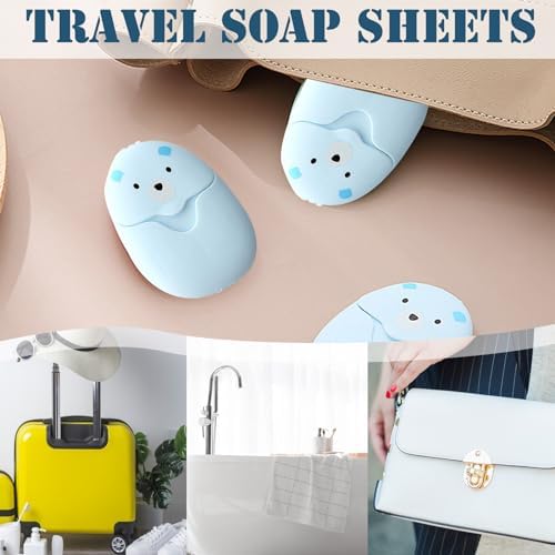 Travel Soap Sheets Portable Soap Flakes Box Backpacking Essentials Disposable Travel Wash Hand Foaming Soap On The Go Camping Accessories Hiking Eco Friendly Cleaning Products - Image 4