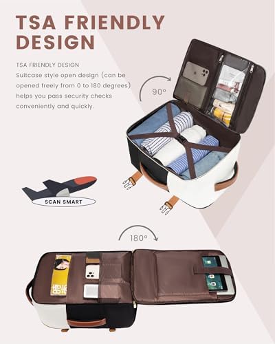 LOVEVOOK Travel Backpack Women Cabin Size,40L Rucksack Bag for Traveling,Hand Luggage Carry On Backpacks for Airplanes,Large Waterproof Flight Approved Backpack Bags - Image 3