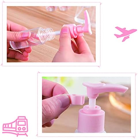 11 Piece Set Cosmetics Travel Bottle, Transparent Travel Toiletries Bottles Under 100ml, Including Spray, Sample Pots, Label Paper and Transparent Cosmetic Bag,Leak-Proof Accessories - Image 4