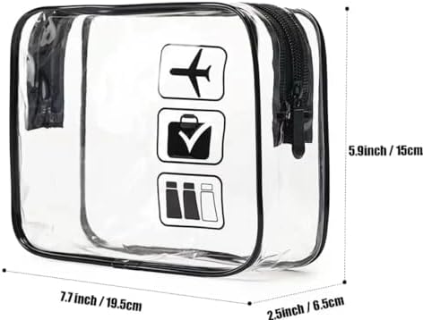 Men's essential travel toiletries kit, including clear travel bag, shampoo, roll on XXL deodorant, shower gel, tooth paste, a portable travel toothbrush with built in case and 2 small empty pots - Image 2