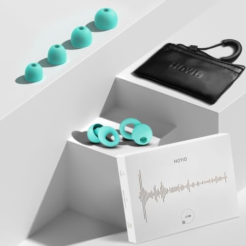 Ear Plugs for Noise Reduction–2 Pairs Super Soft, Reusable Hearing Protection in Flexible Silicone for Sleep, Noise Sensitivity & Flights-8 Ear Tips in XS/S/M/L–27dB Noise Cancelling–Light Blue - Image 6