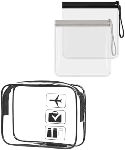 3-Piece Set Toiletry Bag, Travel Essentials, Clear Travel Toiletries Bag, Portable Waterproof Cosmetic Bags, Toiletry Bags for Accessories Wash for Women and Men