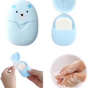 Travel Soap Sheets Portable Soap Flakes Box Backpacking Essentials Disposable Travel Wash Hand Foaming Soap On The Go Camping Accessories Hiking Eco Friendly Cleaning Products