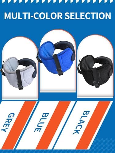 Travel Pillow for Airplane, Neck Pillow for Sleeping Travel with Eye Mask, Airplane Pillow for Long Flight, Kids Travel Pillows for Car, Road Trip Car Headrest,Stop Bobblehead, Black - Image 7