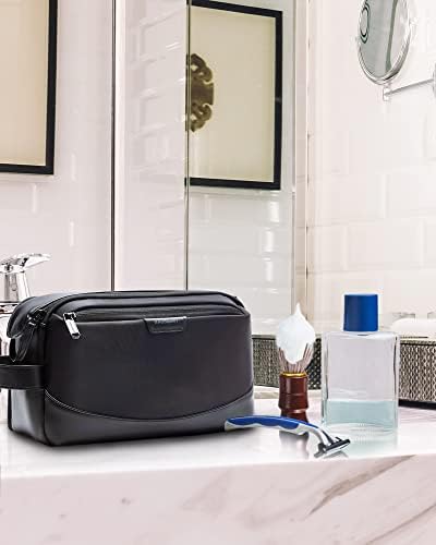 BAGSMART Toiletry Bag for Men, Travel Toiletry Organizer, Dopp Kit Water-Resistant Shaving Bag for Toiletries Accessories, Black - Image 5