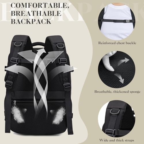 for Easyjet Cabin Bag 45x36x20, Waterproof Underseat Cabin Bag Travel Backpack, Carry on Hand Luggage Backpack With Charging Port and Anti Theft Pocket - Image 6