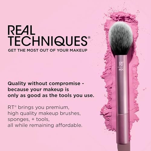 Real Techniques Travel Fantasy Mini Brush Kit, Makeup Brushes For Eyeshadow, Highlight, Contour, Powder, and Concealer, Travel-Sized Brushes and Cosmetic Bag, Synthetic Bristles, 11 Piece Set - Image 9