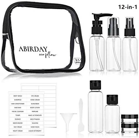 Travel Bottles Containers & Travel Size Toiletries Accessories Bottles with Toiletry Bag for Liquids Leak-Proof & TSA Approved Carry-on for Airplane - Image 3