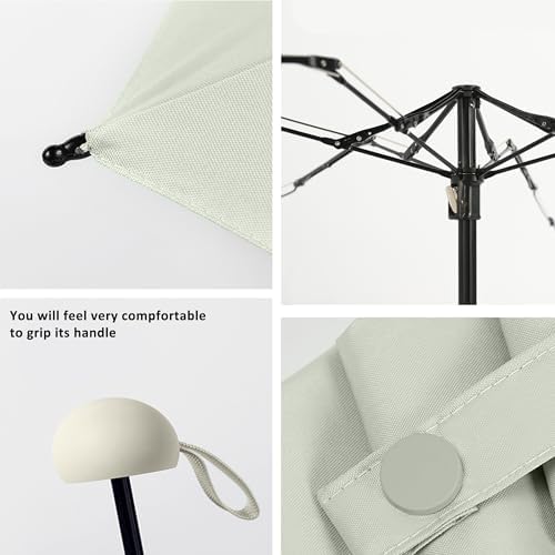 BAODINI Mini Travel Umbrella With Case Small Compact UV Umbrella Protection Sun Lightweight Tiny Pocket Umbrella - Image 6