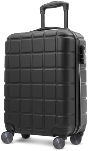 AVIO Atlas Carry On Suitcase - 52x35x20cm Lightweight Hard Shell Suitcase with Double Wheels, Telescopic Handle & Combi Lock, Airline-Approved for EasyJet, Ryanair & British Airways Travel