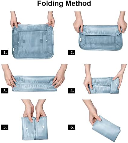 OSDUE Travel Packing Cubes, 9pcs Suitcase Organizer Set, Luggage Organiser Waterproof Suitcase Essential Bag, Packing Cubes for Suitcase Travel Accessories - Image 4