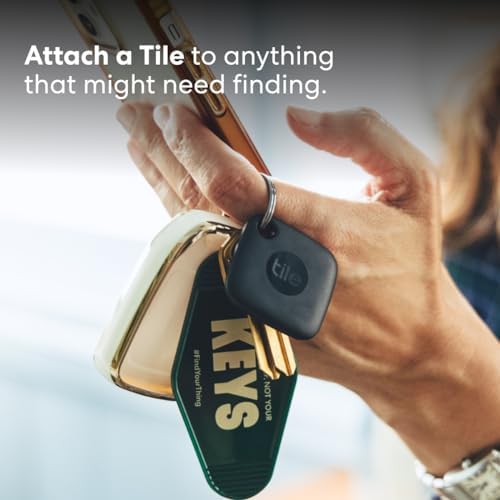 Tile Mate (2022) Bluetooth Item Finder, 1 Pack, 60m finding range, works with Alexa & Google Home, iOS & Android Compatible, Find your Keys, Remotes & More, Black - Image 2