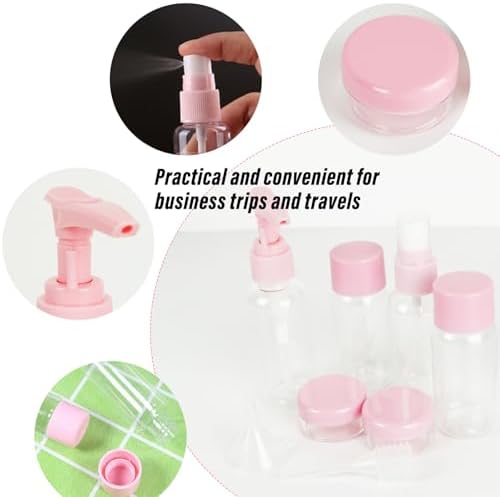 Travel Bottles for Toiletries, Silicone Travel Bottles for Toiletries, Leak Proof Refillable Squeezable with Clear Toiletries Bag for Cosmetic Shampoo Lotion Makeup Shower Hand Soap - Image 5