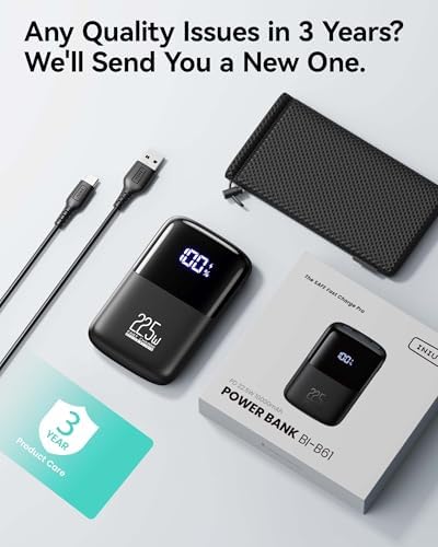 INIU Power Bank, 22.5W Fast Charging 10000mAh Battery Pack USB C Input & Output Portable Charger, PD3.0 QC4.0 Mini Portable Battery Bank for iPhone 16 15 14 13 Pro Max Mini Plus Samsung S22 S21 - Image 7