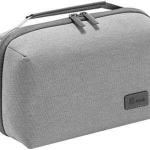 Kaxich Travel Electronics Organizer, Electronics Accessories Bag Portable Cable Organizer Case Waterproof Universal for Adapters Memory Cards, USB Cables (Gray)