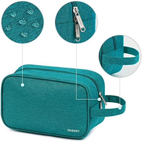 Travel Toiletry Wash Bag for Women Traveling Dopp Kit Makeup Bag Organizer for Toiletries Accessories Cosmetics (Teal) - Image 4
