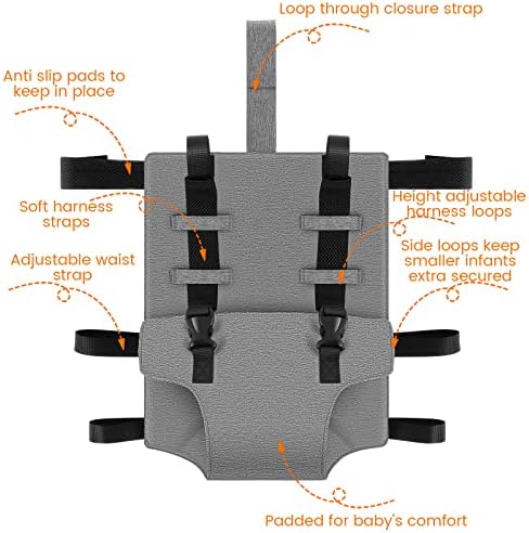 Baby Chair Safety Seats with Straps High Chair Harness Seat Toddler Travel high Chair seat Travel Booster Seat highchair Harness Portable Seat Strap for Travel/Home/Restaurants/Shopping - Image 4