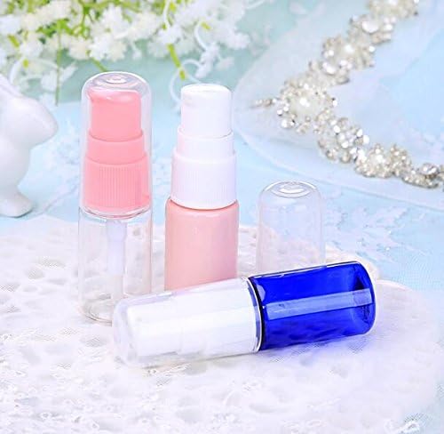 6 Pack Empty 10ml Plastic Pump Bottles Cream Shampoo Lotion Pump Bottle Refillable Sample Travel Bottles Toiletries Liquid Container Jar Pot Vial for Cosmetic Make-up (Transparent) - Image 5