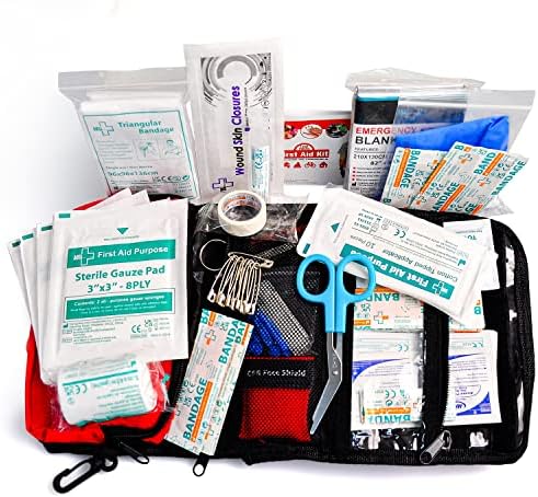 Small First Aid Kit - 100 Piece - Mini First Aid Kit for Home, Camping, Hiking, Backpacking, Travel, Vehicle, Outdoors - Emergency & Medical Supplies - Image 3