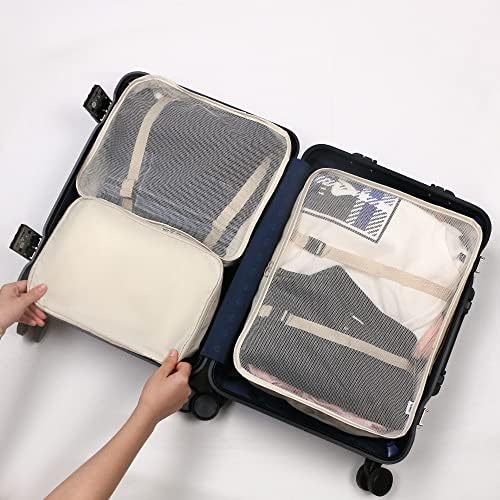 OSDUE Packing Cubes for Suitcase, 8PCS Thickening Travel Organiser Packing Bags Lightweight Travel Accessories Organizers Essentials Clothes Shoes Cosmetics Toiletries Storage Bags - Image 7