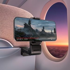 JSAUX Airplane Travel Essentials - 360° Plane Phone Holder, Hands-free Holder for Flying
