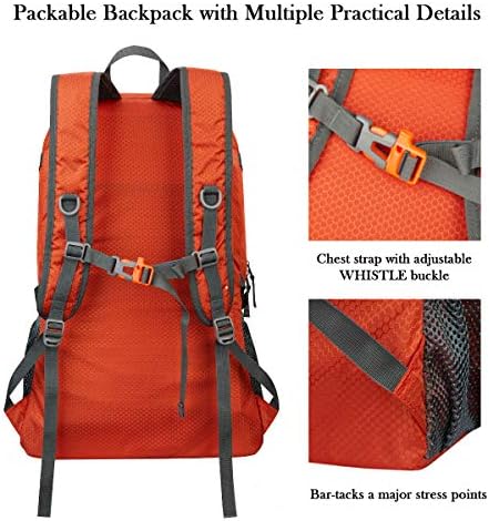 POKARLA 40L Foldable Rucksack Travel Hiking Folding Outdoor Backpack - Image 4