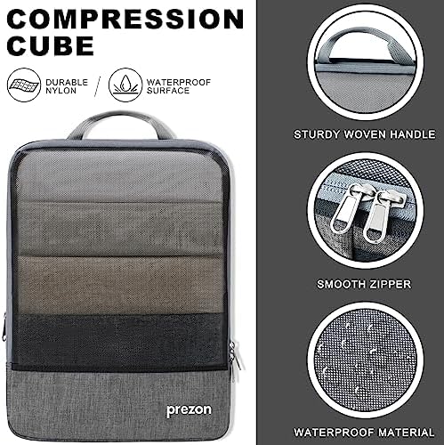 Compression Packing Cubes, Luggage Organiser Set, Extensible Suitcase Organiser, Packing Organisers for Suitcases, Packing Cubes for Travel or Home Storage - Image 3
