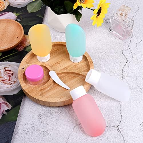 Travel Bottles Set for Toiletries, 6Pcs Leak-Proof Silicone Travel Containers, 60ml Small Mini Empty Squeeze Bottles Travel Accessories for Toiletries, Shampoos, Conditioner and Lotion (BPA Free) - Image 8