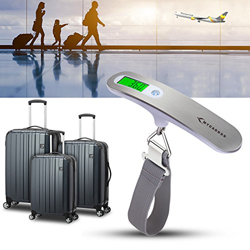 Luggage Scale MYCARBON Portable Digital Scale Electronic Suitcase Scale Hanging Scales Luggage Weighing Scale 110 Pound / 50 Killogram Capacity With Backlit With Tare Function Lightweigh for Travel - Image 6