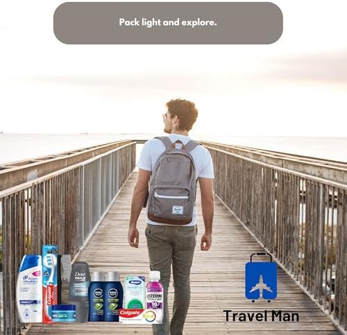 Travel Toiletries Set For Men - Mini Toiletries Travel Kit With Travel Size Essentials, Airport Approved Liquids And Clear Travel Bag With Travel Man Checklist - Image 7