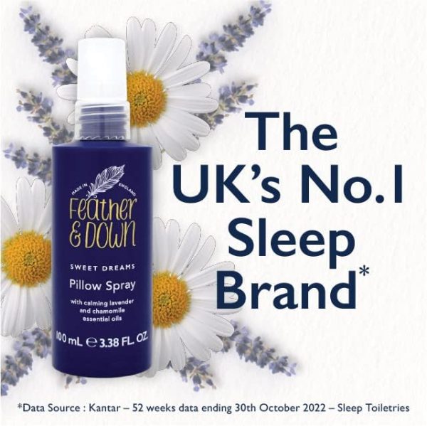 Feather & Down Travel Essentials Gift Set (Pillow Spray, Melting Shower Cream, Sleep Butter & Relaxing Roll-On) - Infused with Lavender & Chamomile Essential Oils. Vegan Friendly & Cruelty Free. - Image 2