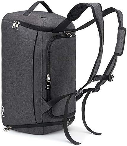 Sports Duffle Bag with Shoes Compartment and Wet Pocket, 42L Waterproof Gym Bag for Men and Women, Durable Travel Duffel Bag with Shoulder Strap and Combination Lock - Image 5