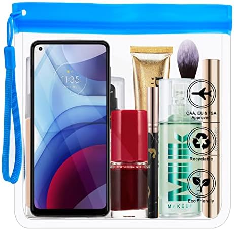 Clear Travel Toiletry Bag - Airport Security Liquids Bags, Airport Liquid Bag 20 x 20cm TSA Approved, Travel Accessories Makeup Bags Holiday Essentials Luggage for Men Women (2pcs Pink) - Image 4