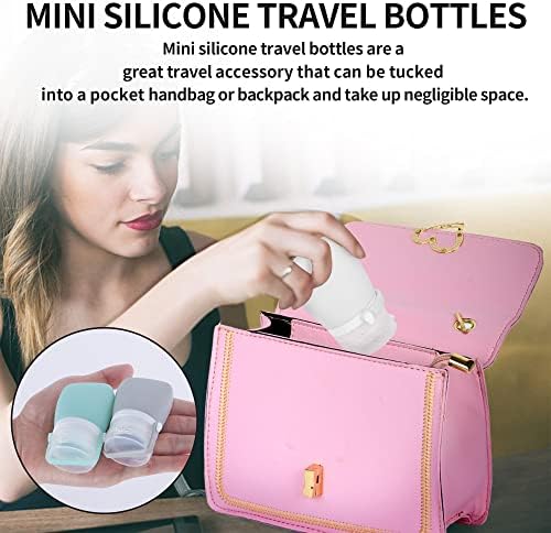 NiCoLa Travel Bottle Set Mini Cosmetic Silicone Travel Bottles, 3 PCS 30ml Leak Proof Travel Bottles for Shampoo Conditioner Lotion Toiletries - Image 5
