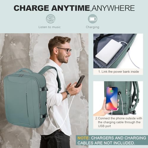 for Easyjet Cabin Bag 45x36x20, Travel Backpack with TSA Approved Clear Bag, Carry-ons Cabin Backpack for Travelling Underseat Cabin Bag Laptop Backpacks Luggage Set - Image 7