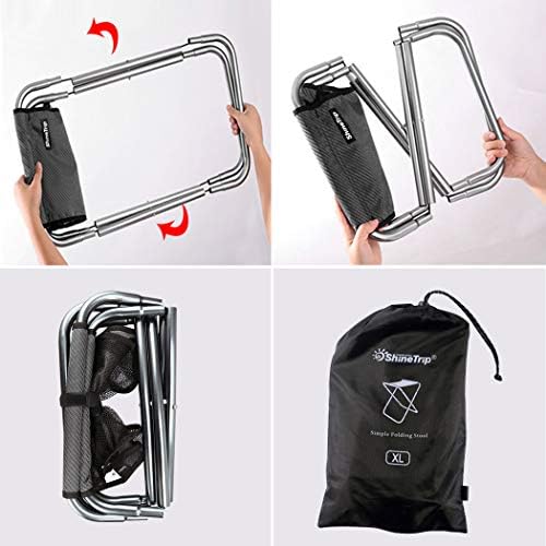 Small Portable Folding Stool,Mini Outdoor Camping Folding Chairs,Collapsible Camp Stool Lightweight for Camping,Fishing,Picnic,Travel and Hiking - Image 7