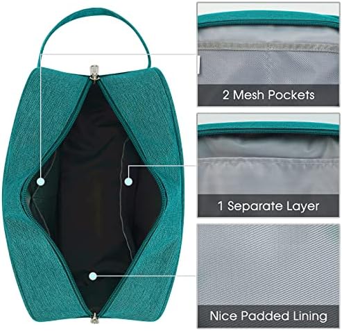 Travel Toiletry Wash Bag for Women Traveling Dopp Kit Makeup Bag Organizer for Toiletries Accessories Cosmetics (Teal) - Image 5