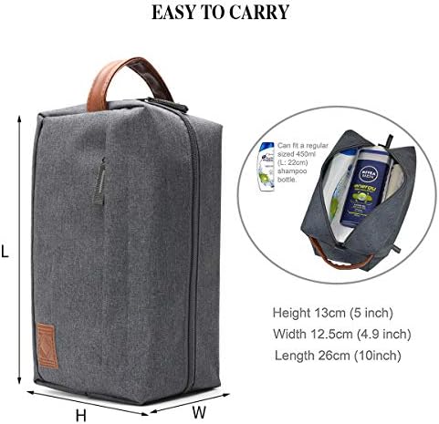KK Water - Resistant Hanging Toiletry Travel Bag – Spacious Blue Gym, Shaving, Make Up Bag for Men & Women - Image 4