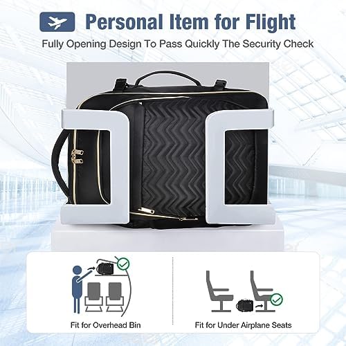 Lekesky Travel Backpack for Women Men Cabin Size,Luggage Carry On Water Resistant for Weekender Overnight Large Daypack with 6 Storage Bags - Image 2