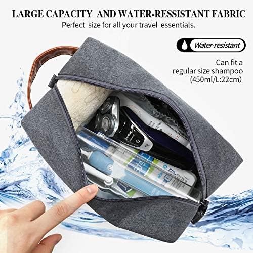 KK Water - Resistant Hanging Toiletry Travel Bag – Spacious Blue Gym, Shaving, Make Up Bag for Men & Women - Image 3