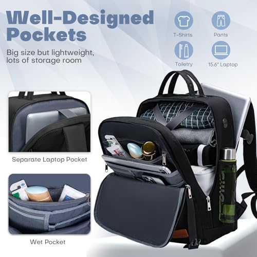for Easyjet Cabin Bag 45x36x20 Underseat Hand Luggage Travel Backpack Rucksack Carry ons for Women Men - Image 3