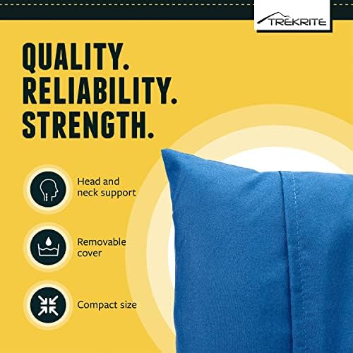 Small Travel and Camping Pillow – Compact/Pack Away Cushion with Removable Washable Cover - Image 2