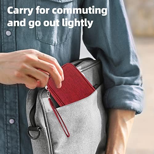 Small Travel Cable Organiser Bag, Cable Pouch, Electronics Accessories Organizer Carry Bag, 3 Layers Pouch Storage All-in-One Gadget Storage Bag for Cable, Cord, Charger, Phone, Earphone - Image 6