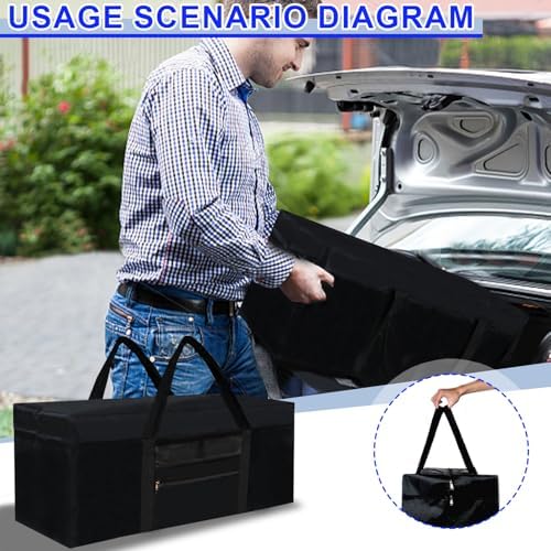 3 Pack 110L Travel Duffle Bag, Extra Large Heavy Duty 1680D Oxford Fabric Holdall Bag, Foldable Long Sports Duffle Luggage Bags Durable & Water Resistant - Image 6
