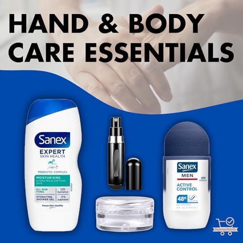 SupremeSelects Mens Travel Toiletries Set-Travel Essentials, Holiday Essentials for Vacation, Hospital Stay, Camping, Overnight Stay-Airport Security Approved, Travel Bottles for Toiletries - Image 4