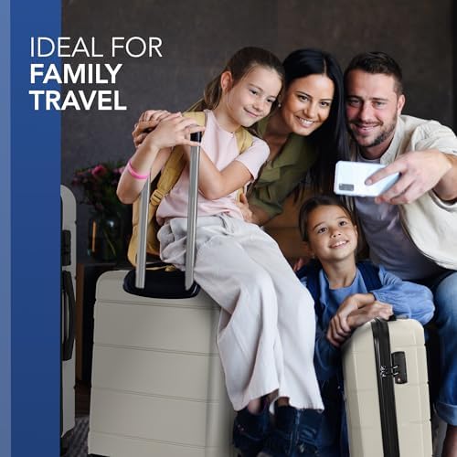 LUGG Travel Suitcase Set - Jetset 3-Piece Hard Shell Luggage, 20" 25" 29 Strong & Lightweight with Secure TSA Lock, Smooth 360° Wheels, Internal Pockets - Airline Approved - Image 5