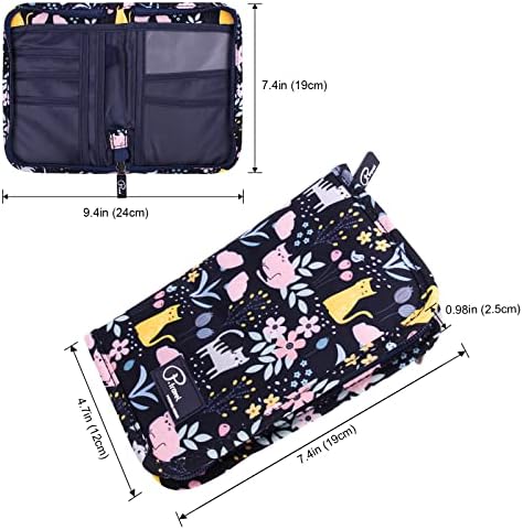 Travel Passport Wallet, Family Passport Holder Document Organizer - Cat Printed - Image 3